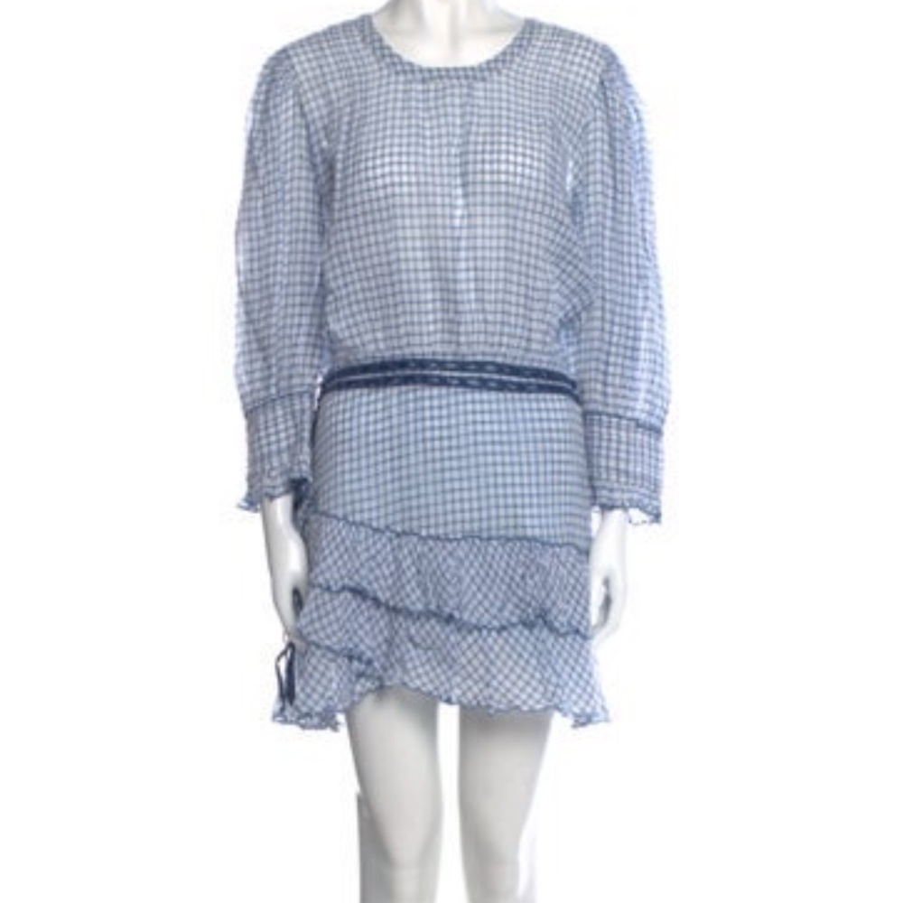 Loveshackfancy Plaid print mini Dress